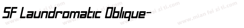 SF Laundromatic Oblique字体转换